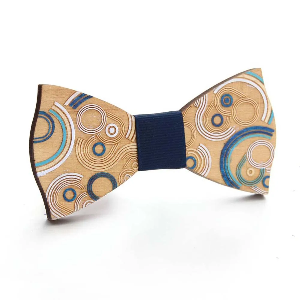 Hesiod Fine wooden bow tie Retro Style Business Wedding Suit Party