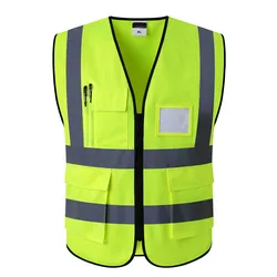 High quality construction vest safety vest with pockets