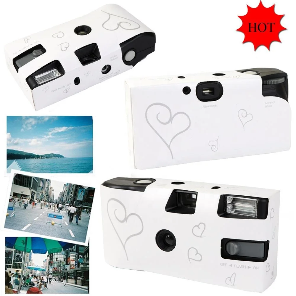 OurWarm рекламный подарок простой глянцевый 35 мм белый одноразовый фотоаппарат для свадьбы любой вечеринки