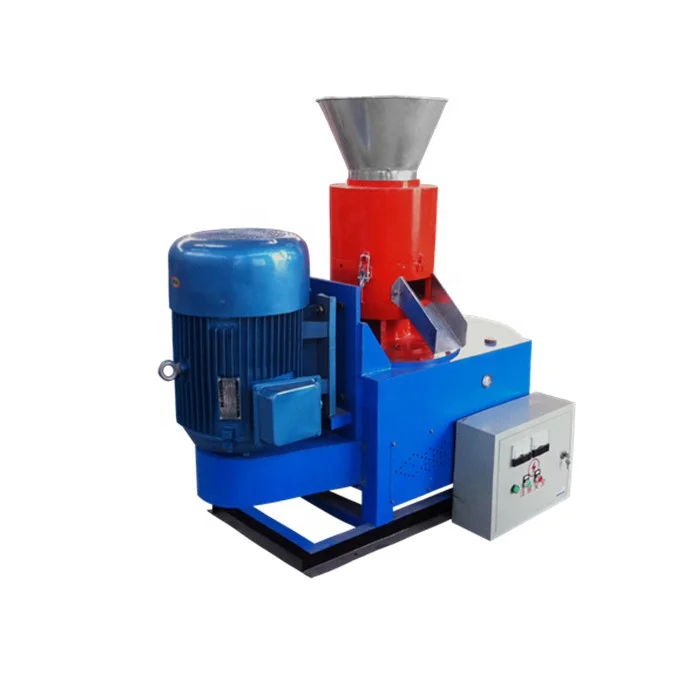 Alfalfa Wheat Boiler Hopper Feed Stove Corn Compost Hay Harvester Vertical Processing Sawdust Pellet Pressing Machine