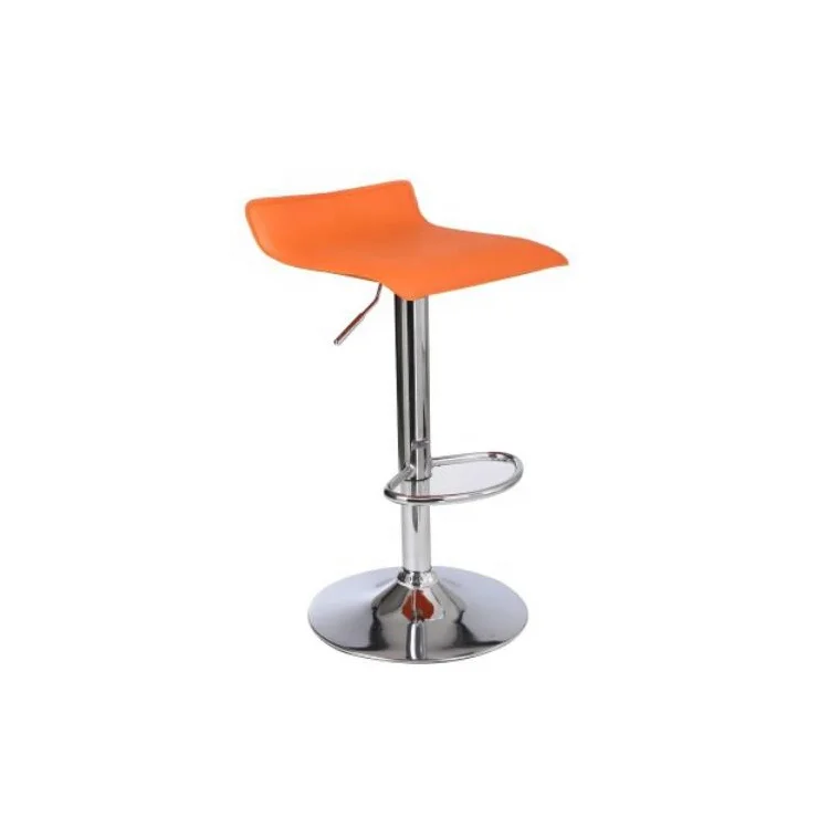 Cheap Pvc Industrial Leather Bar Stools Lifting Rotating Luxury Bar Stool High Chair With Footrest