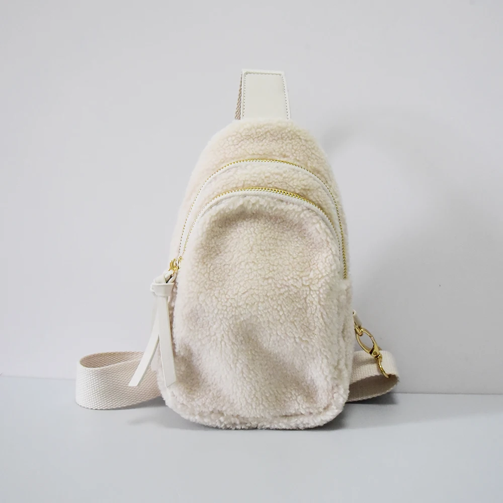 Daily Use Winter Fall Sherpa Material New Styles sling shoulder bags For Women Lady Women Crossbody Slings