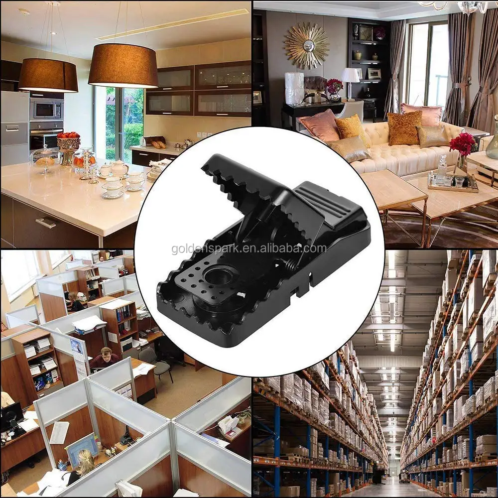 Mouse Traps Reusable Snap Mice Traps That Work Rodent Killer Easy to Bait, 2 Pack