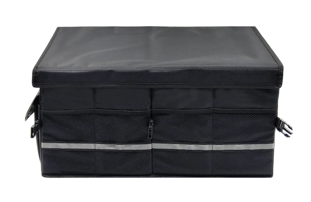 Drive Auto Car Trunk Organizer Collapsible, Multi-Compartment Automotive SUV Car Organizer for Storage