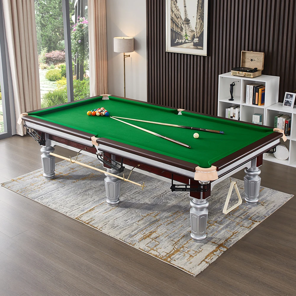 Standard 8 9 ft Home Clubhouse Pool Table Set with Pool Cues Commercial free-match billiard table accessories