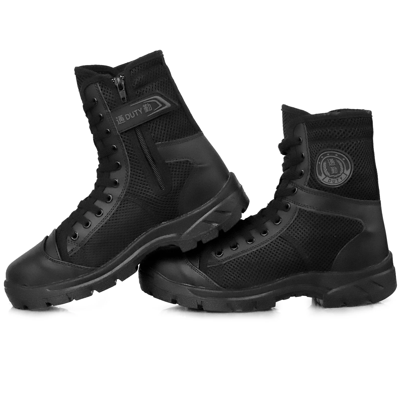 SN307 Cheap Wholesale Outdoor Tactical Boots Lightweight Mesh Fabric  Flat Outsole Breathable Hiking Shoes