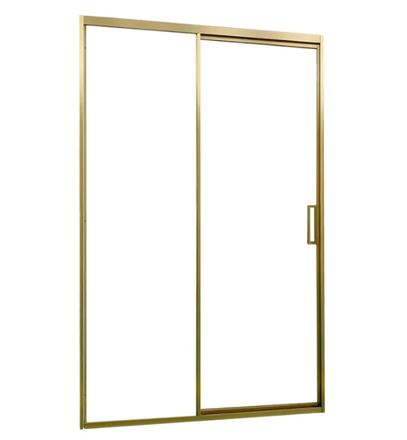 GM Stone Tempered glass stainless steel frame shower door