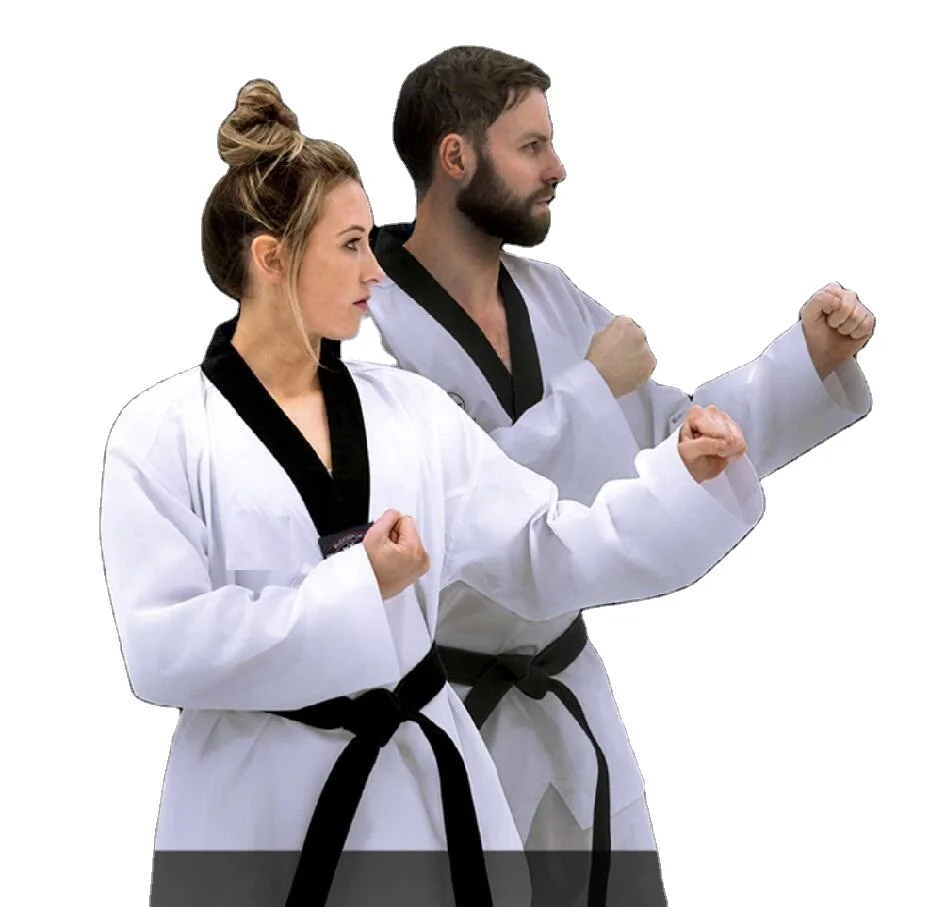
Customized WKF Approved High Quality Polyester Suits Taekwondo Uniform Light Weight Martial Arts White Cotton Karate Uniform 