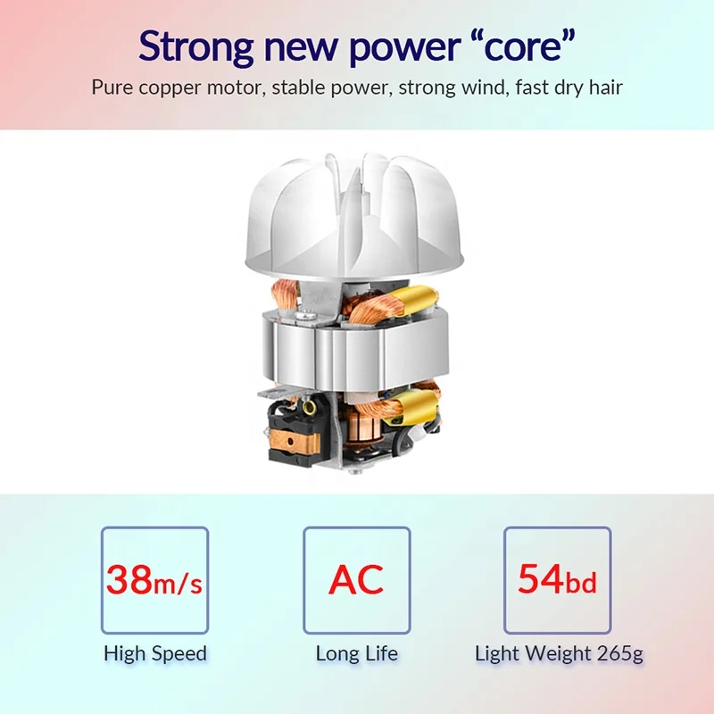 High Speed Ionic Hair Dryer Powerful Hairdryer Secador De Pelo Profesional Hair Dryer And Straightener Set