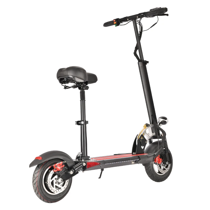 Wholesale 2022 800w 40km/h e-scooter Fold 10-inch 2 Wheel Fat Tire Electric Scooter