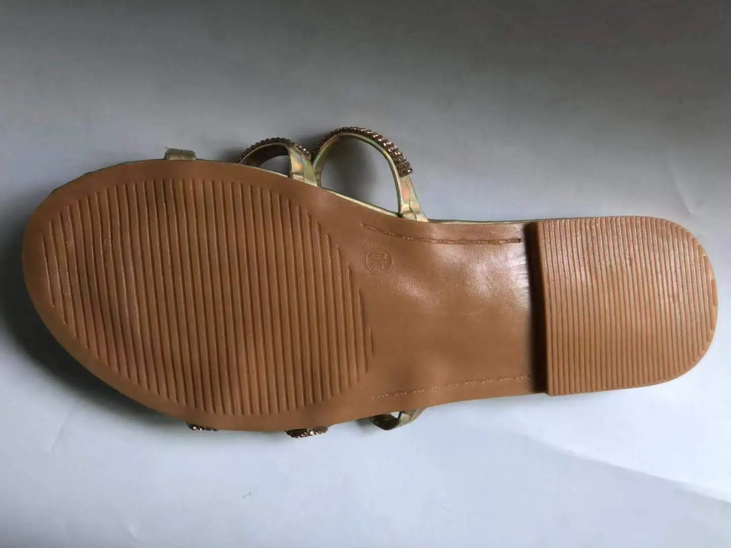 
Factory direct sale cheap ladies flat slippers rhinestone sequin casual slide slippers 