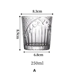 Diamond Custom Wine Glasses Lead Fee Crystal Engraved Whisky Glass Cup Embossed Whiskey Glass Tumbler Hot Sale Stocked 250ml