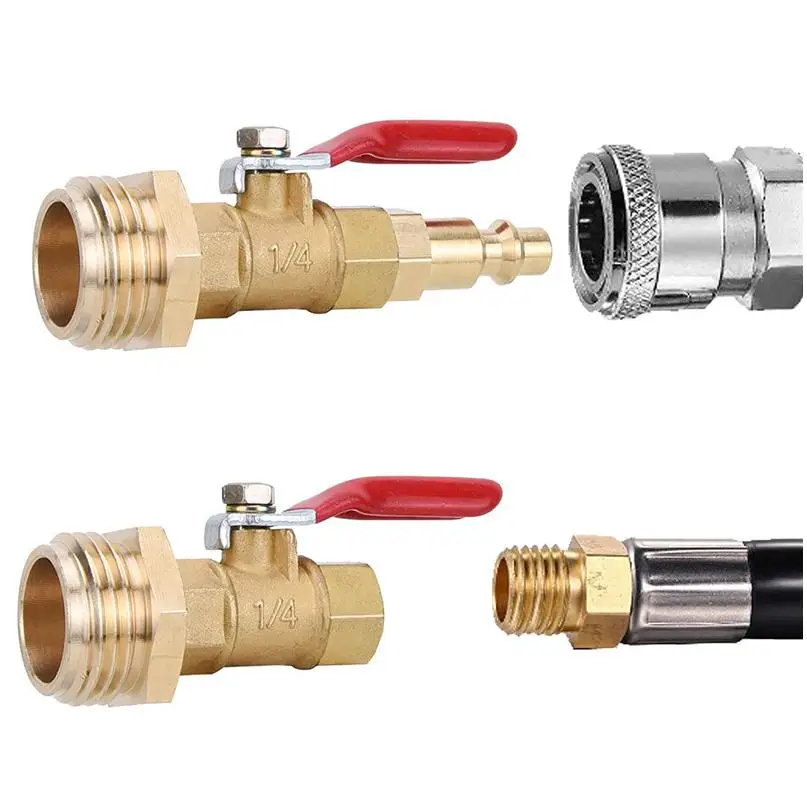 Brass Connector Pipe Fittings Gas Vacuum Forged Steel Motorized Brass Angle Air For Water Use Shut-Off Cylinder Shark Bite Valve