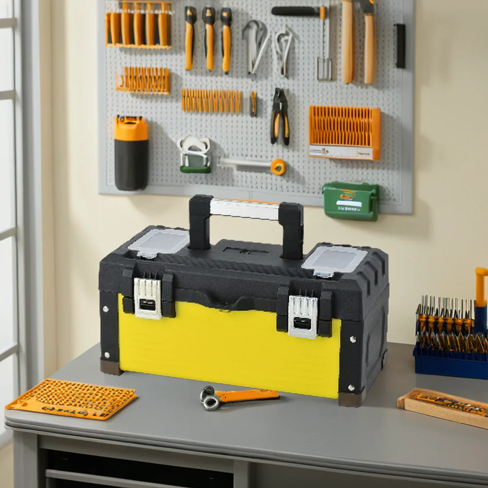 High Quality Professional Iron Tool Box Novel Plastic/Metal Design with OEM Support