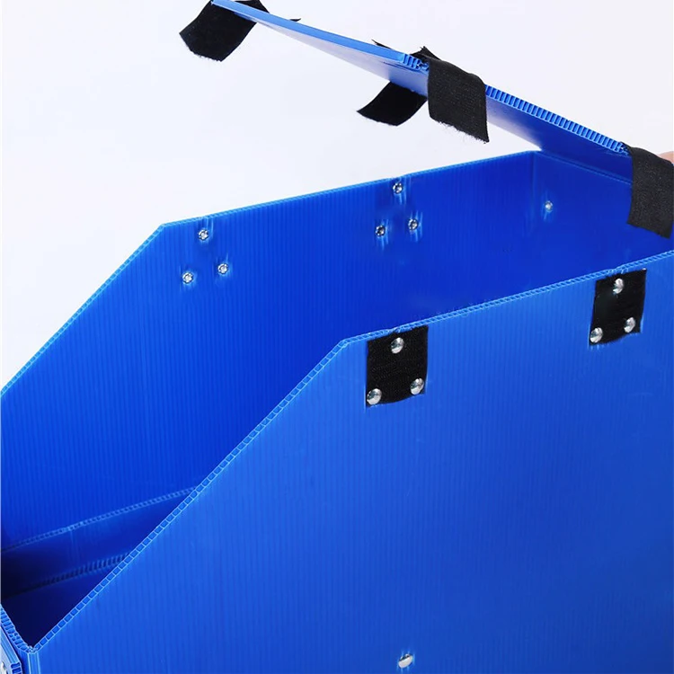 Customized Size Boxes Colorful Printing Eco-Friendly Material Bins Plastic box pp Corrugated for storage packing and handling