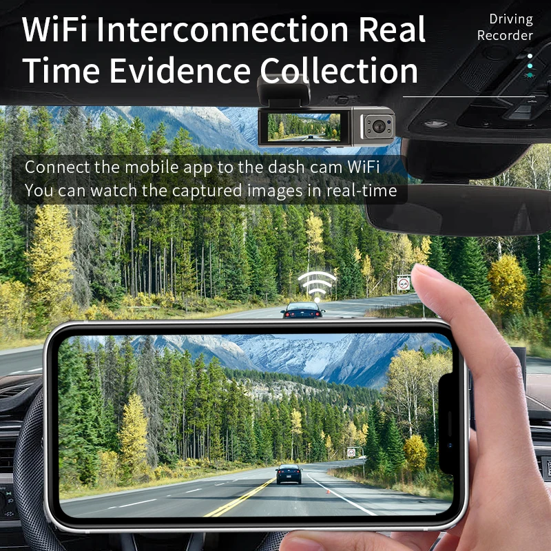 Топ U.Y лидер продаж 4-канальная автомобильная камера видеорегистратор Wi-Fi электроника 1080P 3 объектив с системой слежения GPS