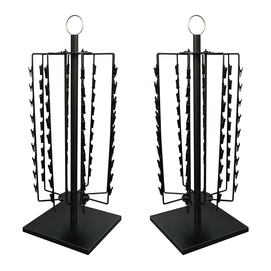 Retail POP Display Rack Potato Chips Pretzels Nuts 72 Clips Rack Countertop Spinner potato chips display rack stand