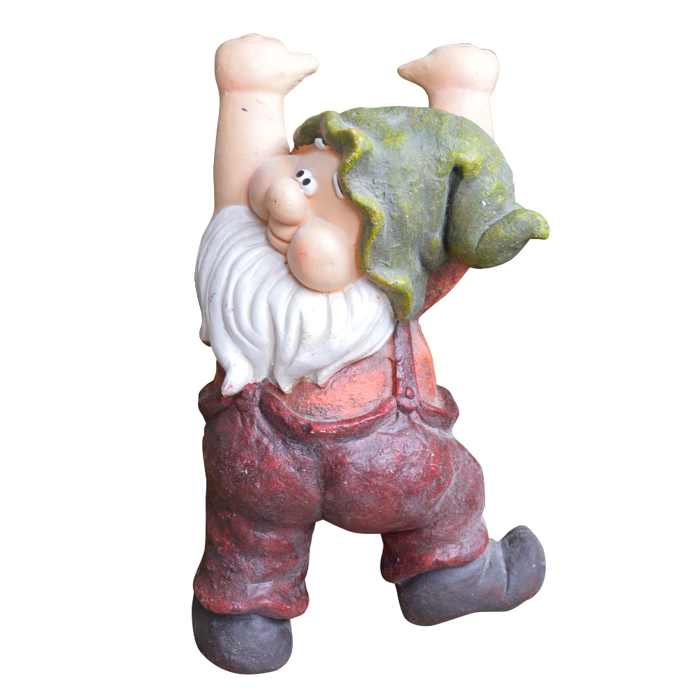 Polyresin Funny Garden Ornamental Gnome