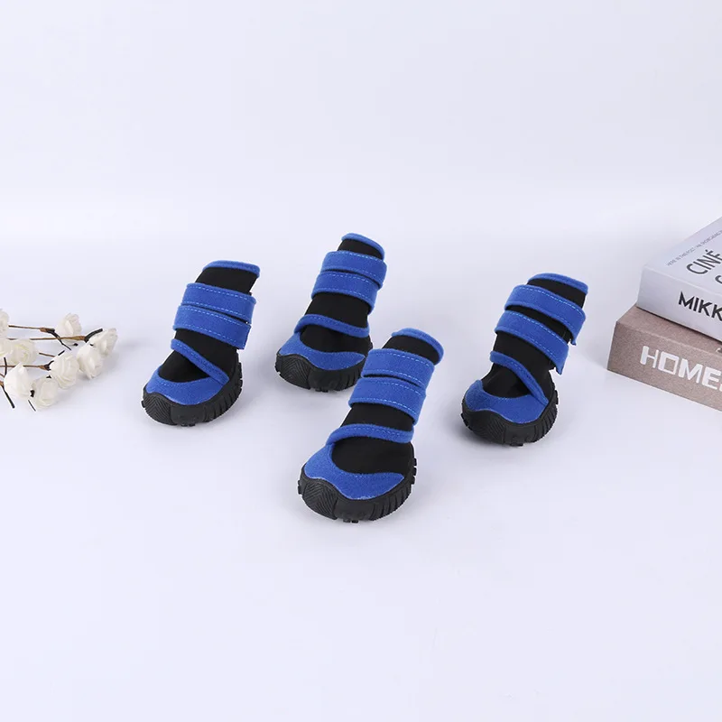 Fashion Colorful Anti-Slip Outdoor Waterproof Large Pet Dog Breathable and comfortable Dog Boots all seasons wear pet dog shoes