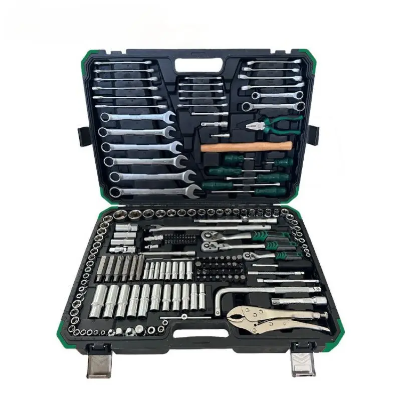 WZAUTO Portable 202PCs Car Repair Mechanic Tool Ratchet Torque Wrench Socket Set Other vehicle tools set