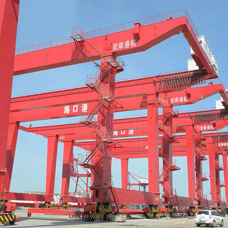 Port container crane 40ft 50ft rail mounted gantry crane RMG container crane price