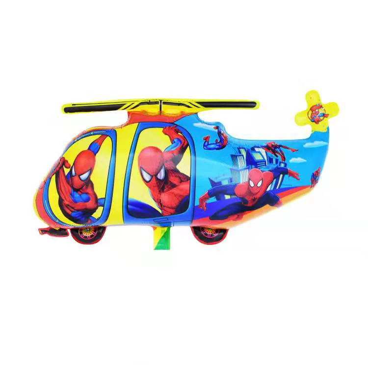 Wholesale Cartoon Character Spiderman Airplane Foil Balloon For Kids Birthday Party Decoration Party Supplies