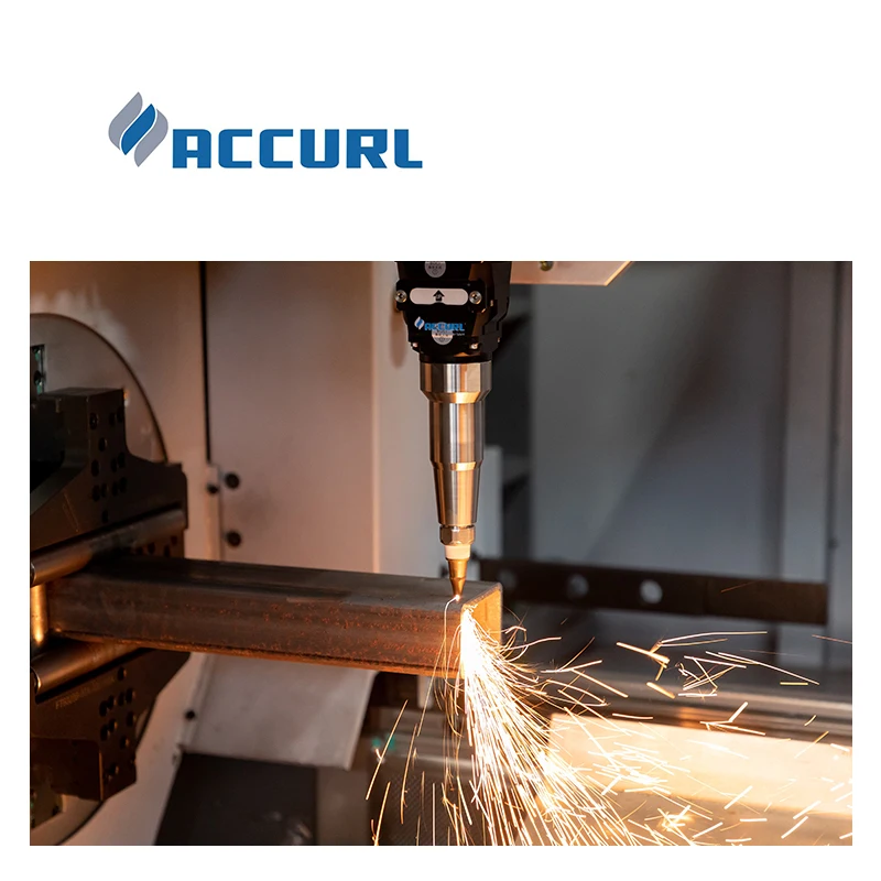 ACCURL tube laser cutting machine fiber stainless steel round tube square pipes stable high efficiency good price top quality