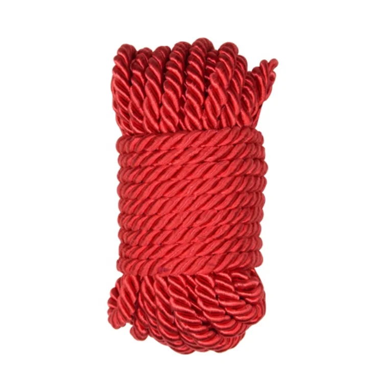 Hot Selling High Quality 10M Satin Silk Rope Bdsm Couple Sexy Body Binding Bondage Rope Adult