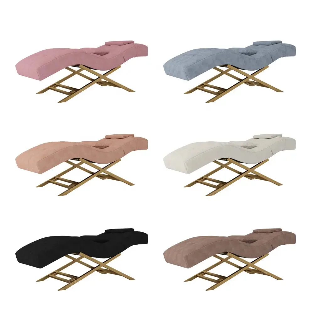 Factory Price Brow bed Spa massage lash curved eyelash black beauty bed