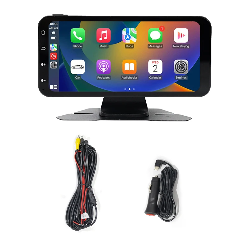 HENGMALL Portable Android Auto Carplay Monitor FM 6.25 inch Touch Screen Car DVD Player Portable Navigation Car Radio