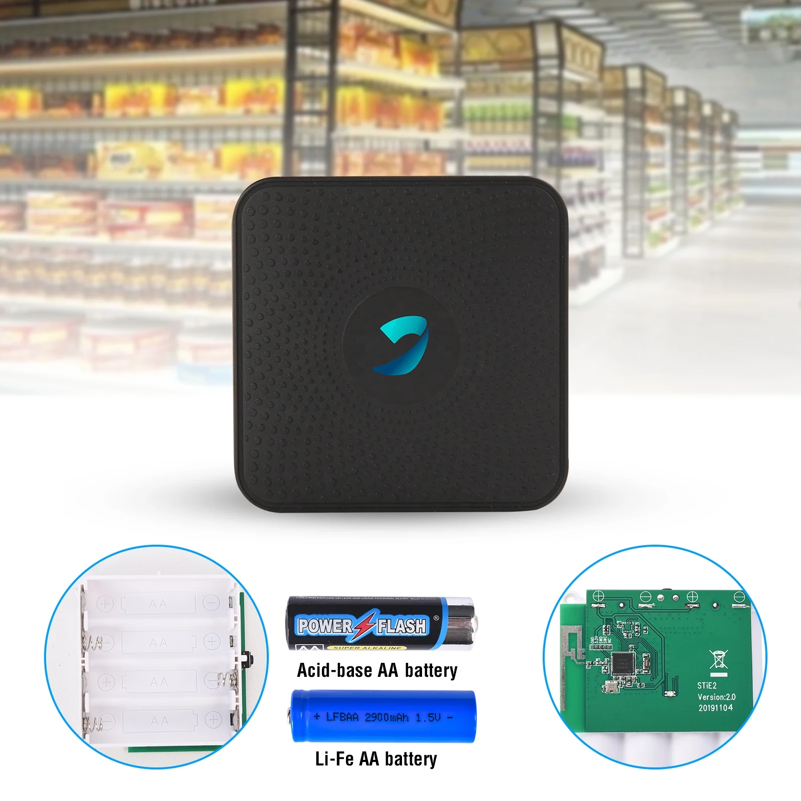 STiE2PA FCC/CE certificated positioning iBeacon tag the long transmitting range iBeacon Eddystone with nice acceleration sensor