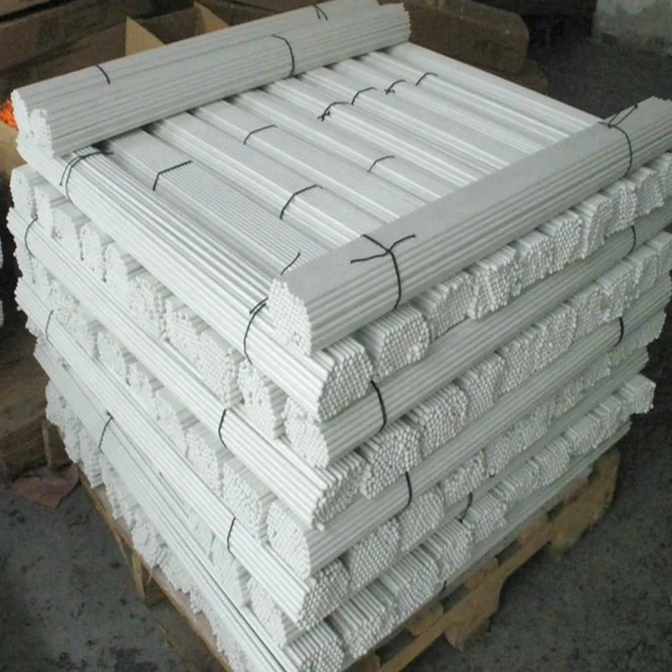 Pultrusion Round Durable Solid Fiber Glass 1mm 8mm 12mm Threaded Flexible Solid Fiberglass Rods