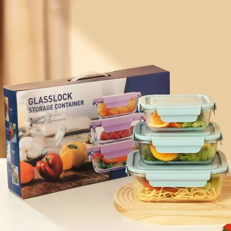 Superior Glass Food Storage Containers Set Meal Prep Container with Lid