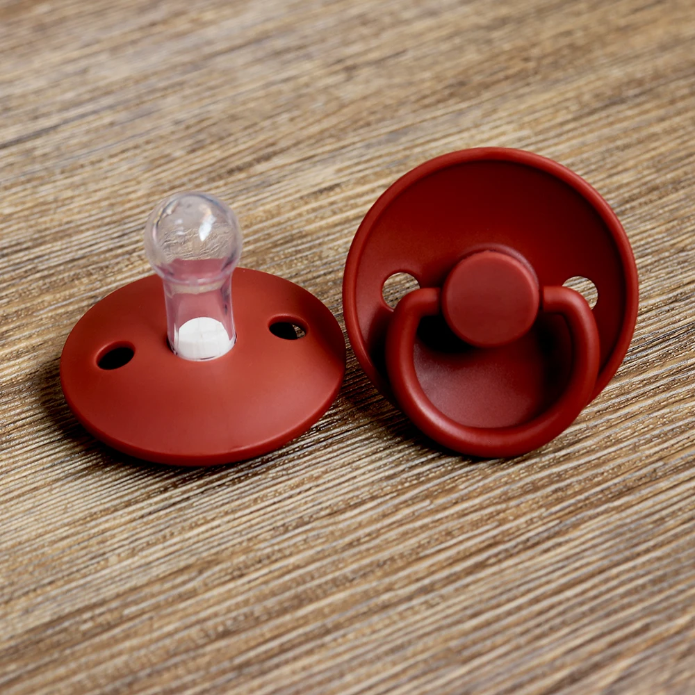 Custom bpa-free soft feeding baby food grade natural silicone neutral color soothers pacifier wholesale
