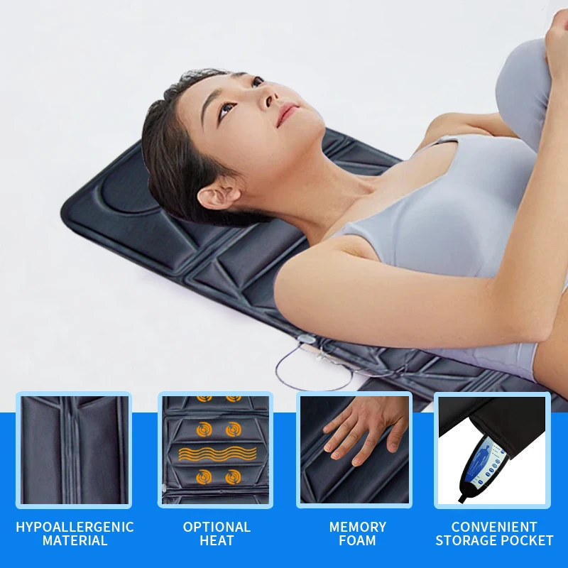 10 Motors massage mattress Massage Mat Full Body Massage Mattress Pad for Back