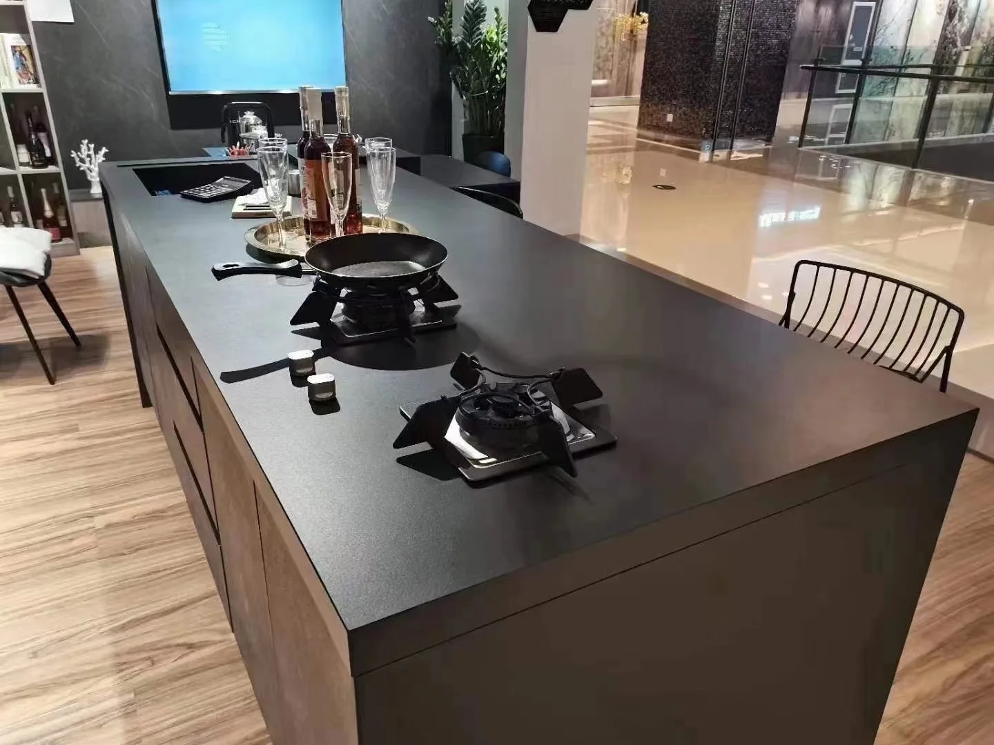 Pure Color Sintere Stone 1600X3200X12 Porcelain Slab Countertop Grey Glossy and Matt Pure Black Pure White stone for countertop