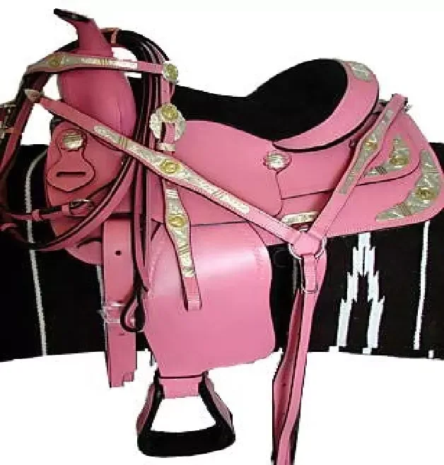 Hot Selling Good Quality  Leather Western horse saddle set Quality Premium set saddles for horses
