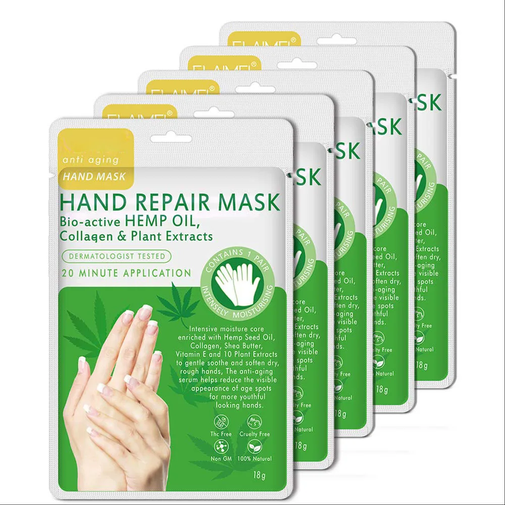 Private Label Moisturizing  Exfoliating Hand Peel Mask Repair Rough Skin Remove Dead Skin