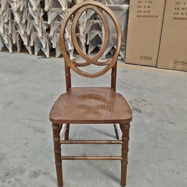 Phoenix Infinity Cross Back Beech Wood Eventos Tifany Chiavari Chair