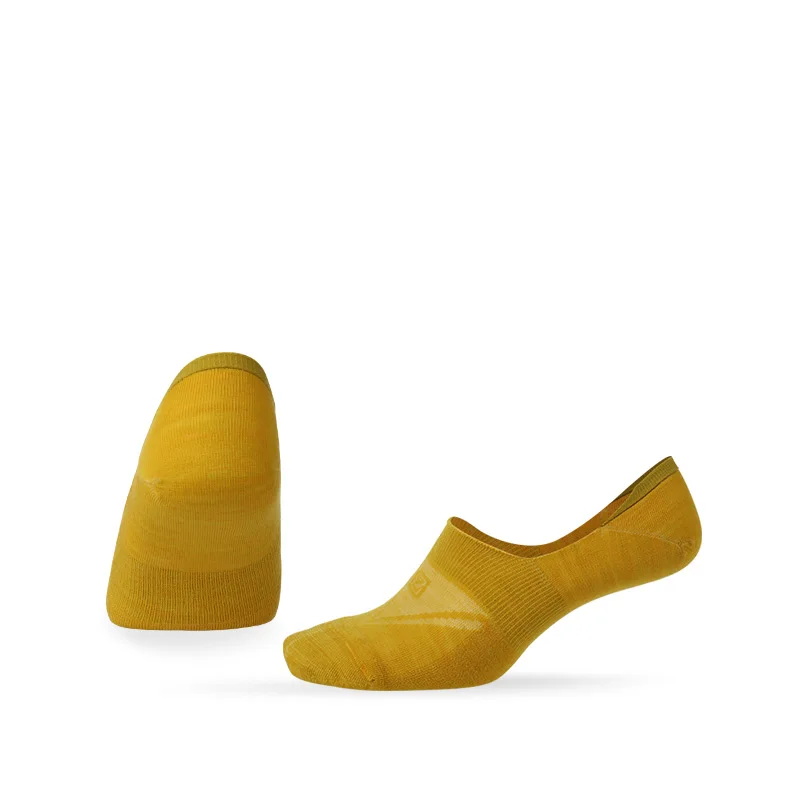 желтые антибактериальные дезодоранты для лодыжки, атлетические низкие носки с закрытым носком из мериносовой шерсти