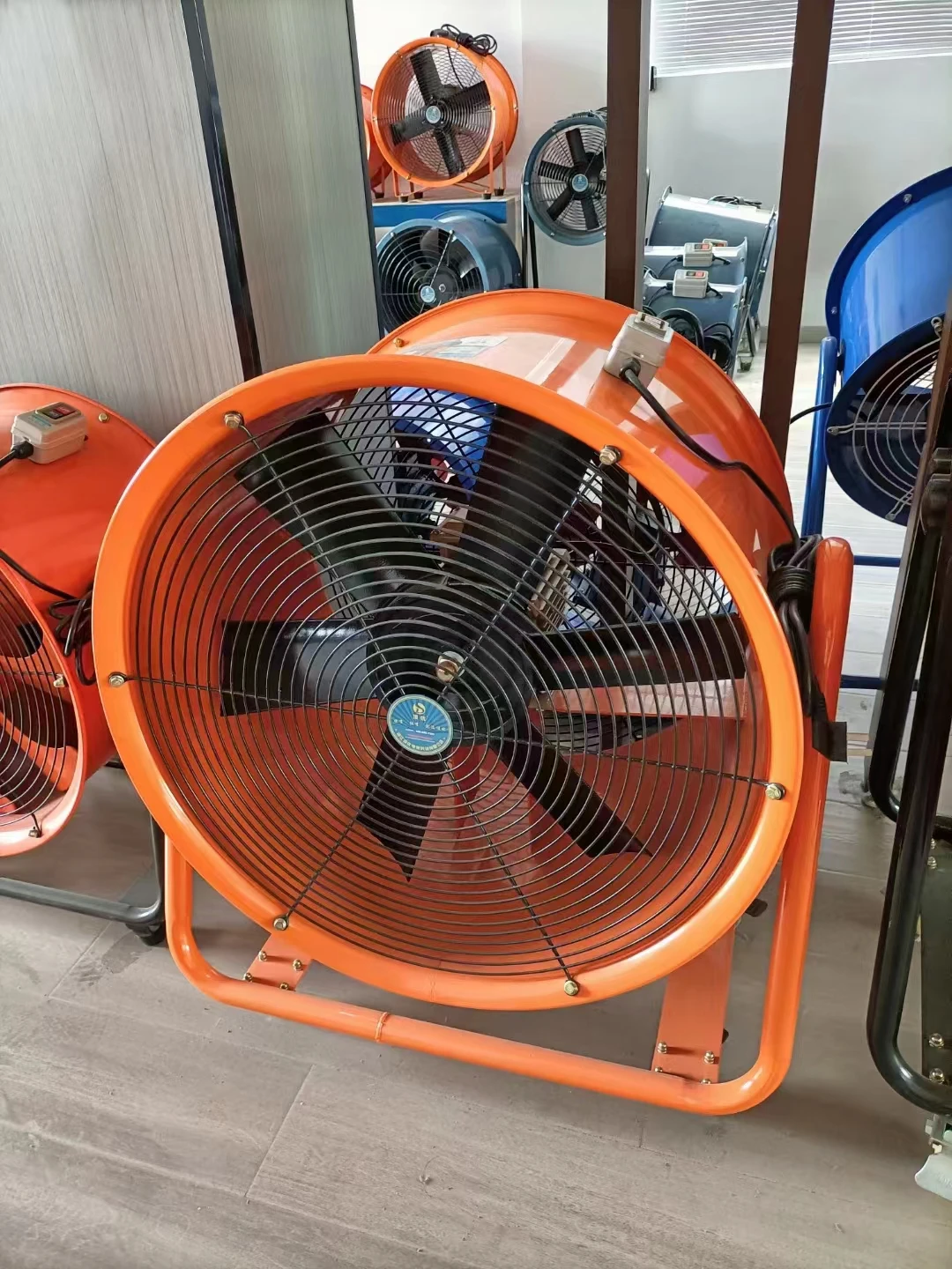 Industrial portable explosion-proof fan hand push exhaust ventilation fans large volume axial air blower
