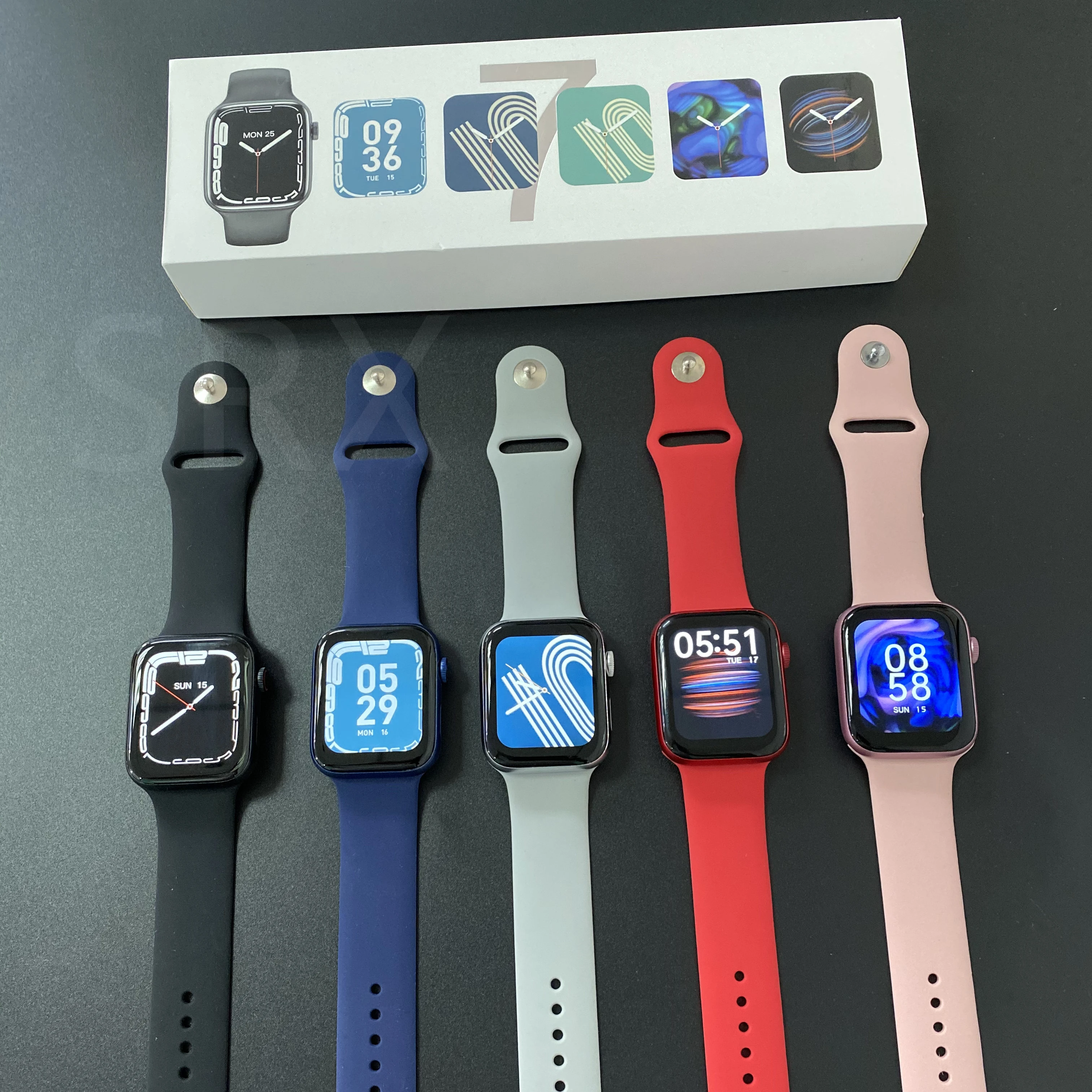 Лидер продаж 2022, Смарт-часы серии N77 7, Смарт-часы с монитором уровня кислорода в крови, умные часы с оплатой