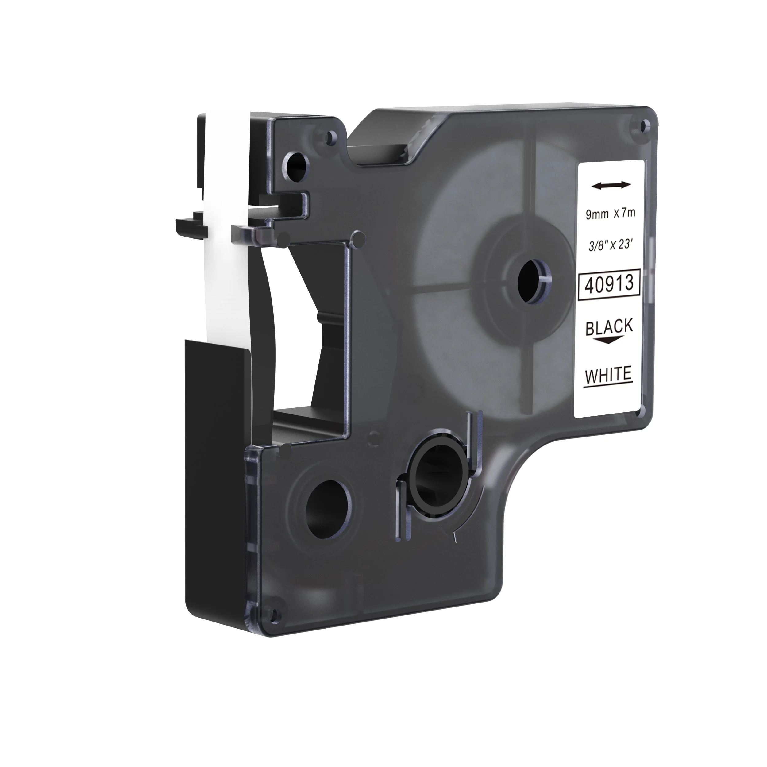 black on white 9mm label tape cassette compatible d1 40913 for dymo 450