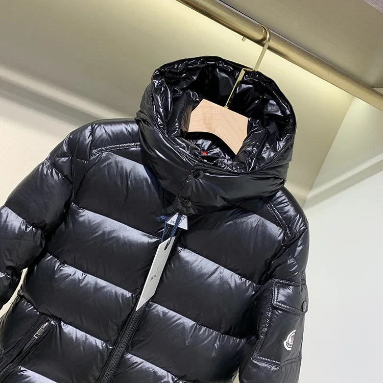 Designer Brand Hooded Down Jacket Plus Size Bubble Winter Thicken Puffer Jacket Coats For Men