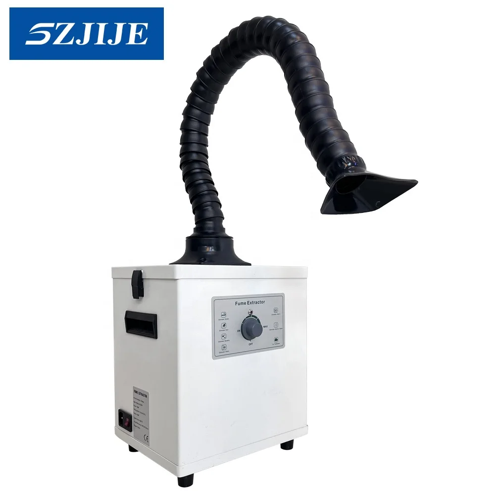 JJ-6151 Factory Direct 100W Mobile Mini Soldering Fume Extractor Laser Welding Smoke Dust Absorber