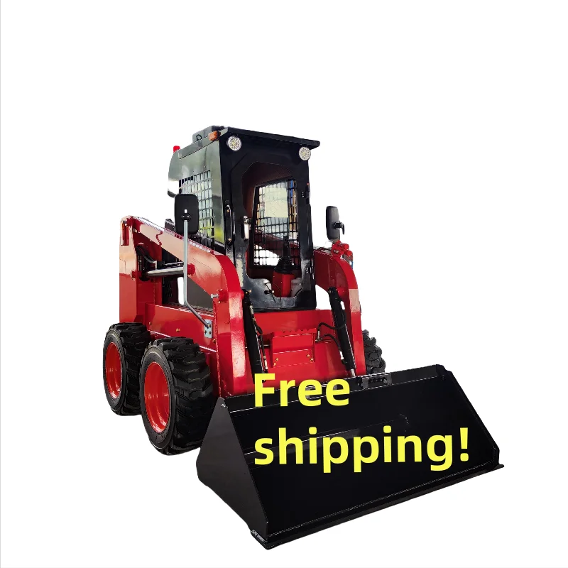 CE EPA Certified Skid Steer Loader Best Price Best Quality 1ton2ton3ton Core Gearbox Bearing PLC Crawler Loader Movement
