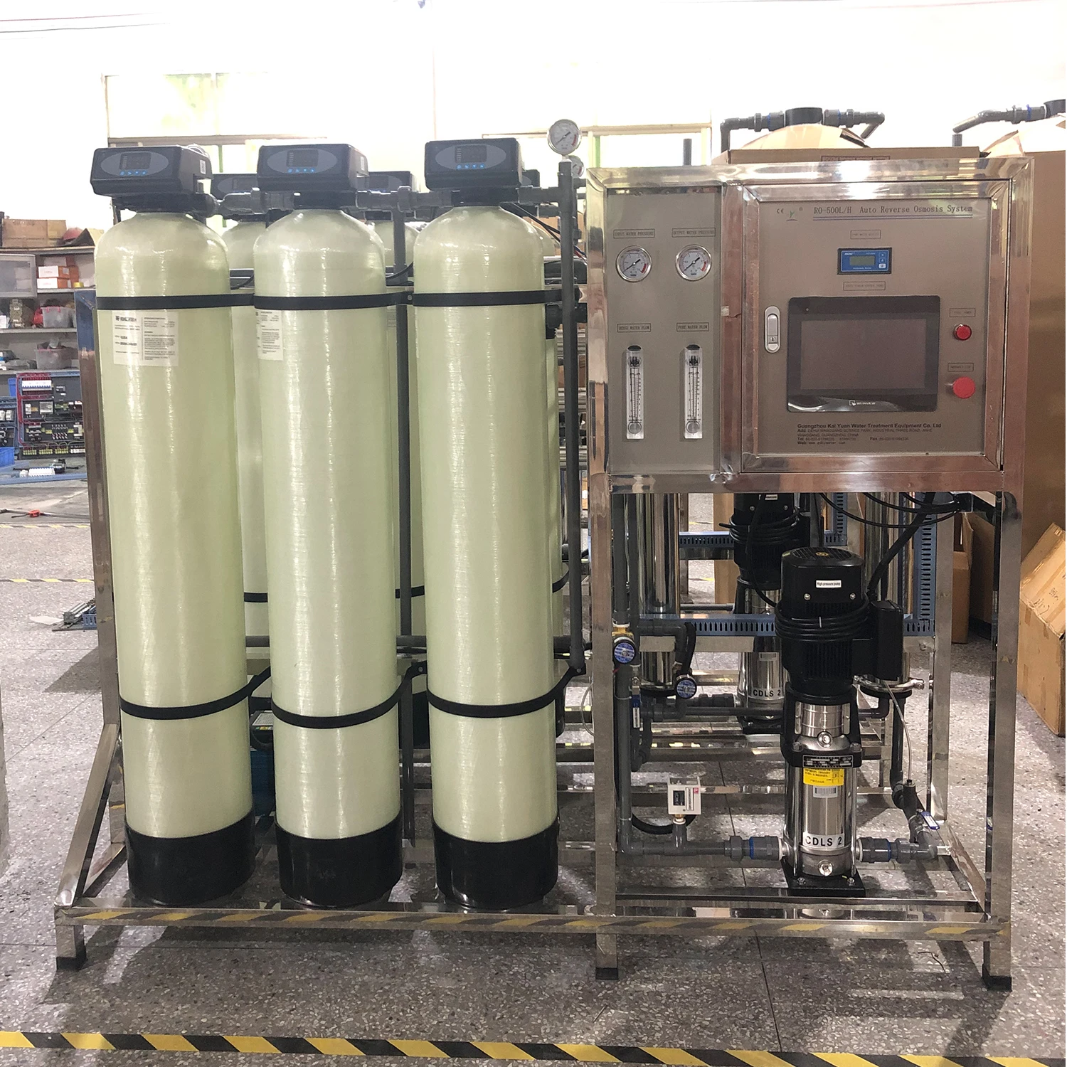 500LPH reverse osmosis system for water treatment automatic water purification machine drinking water treatment plant