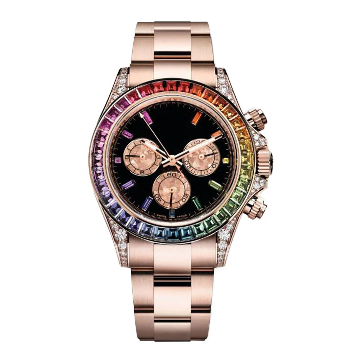 Suitable for brand watches Stainless steel watch bezel 18kgold diamond Synthetic gem Moissanite CVD