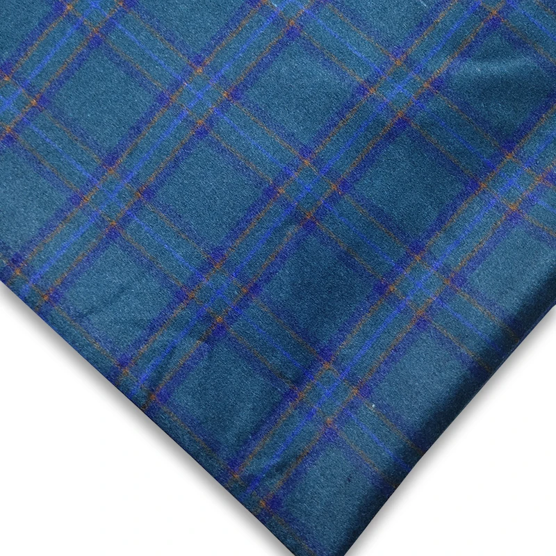 
Factory direct sale low price woolen fabric for dresses in plaid fabric blend yarn dyed women suit plain weave woolen fabric 