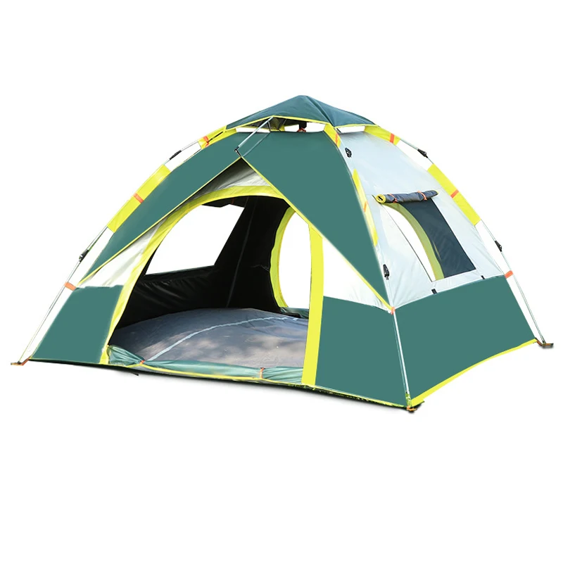 Легкие Роскошные Складные Выдвижные палатки 2,3, семейная палатка на 4 человека для кемпинга на открытом воздухе распродажа